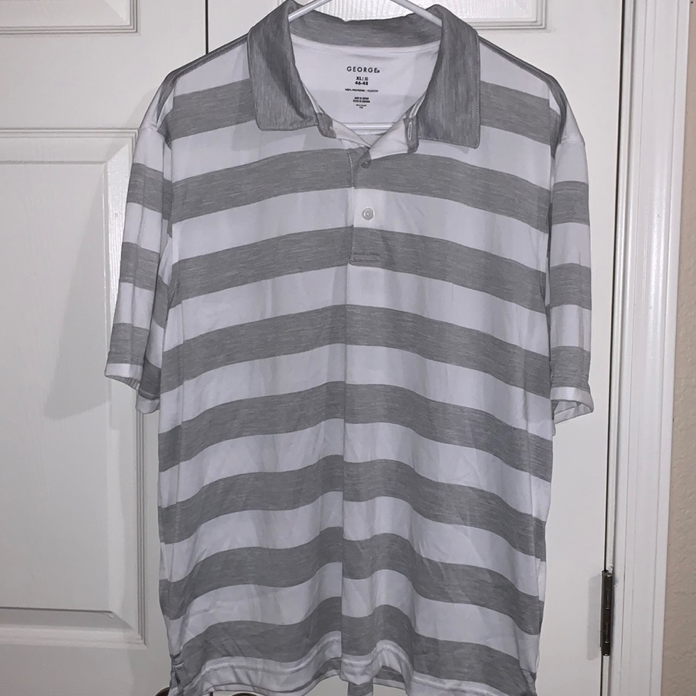George White & Gray Polo